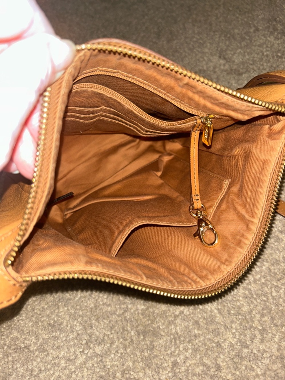 Fossil Cognac Brown Leather Crossbody - Picture 7 of 8